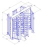 Турникет-шлюз полноростовой двухпроходной Ростов-Дон ПР2Ш/4М2