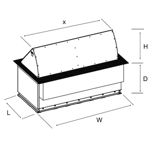 Блокиратор дорожный гидравлический HRB 900 (HRB-15R90), длина 1500 мм