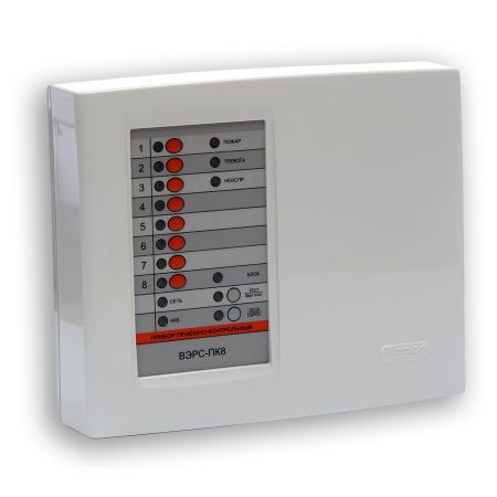 Прибор ВЭРС-ПК 8П-РС версия 3.2 приемно-контрольный охранно-пожарный
