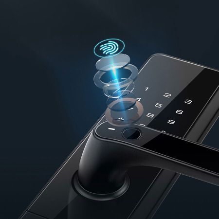 Электронный биометрический замок Kaadas S500 Black, врезной