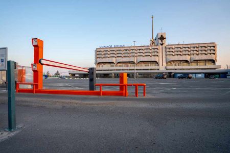 Въездная двухуровневая стойка АП-ПРО 01-2У Бизнес