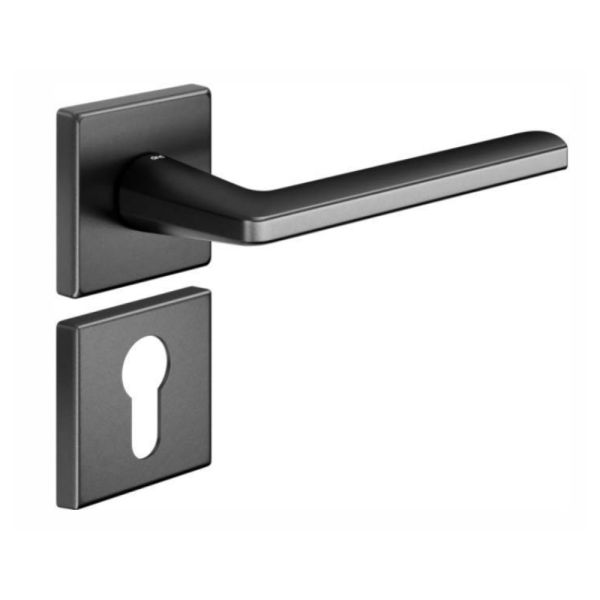 Комплект ручек dormakaba LUCE Р 02 LP14Y с накладкой под евроцилиндр