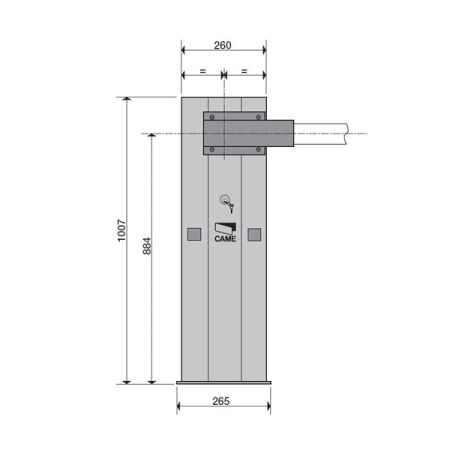 Комплект шлагбаума Came GARD G4000SX Classico, левосторонний (G4000SX KIT)