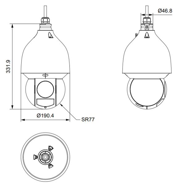 PTZ видеокамера 4Мп Dahua DH-SD5A432GB-HNR скоростная сетевая, с оптическим 32x увеличением и ИИ PTZ видеокамера 4Мп Dahua DH-SD5A432GB-HNR скоростная сетевая, с оптическим 32x увеличением и ИИ
