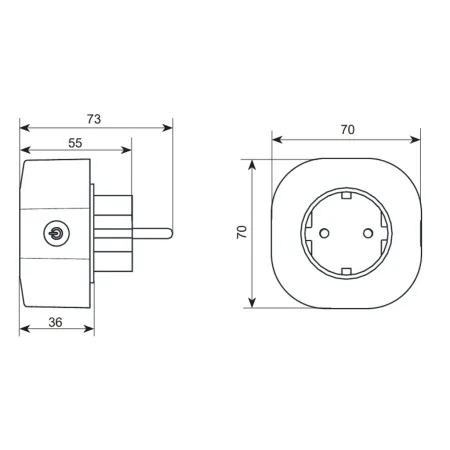 Розетка радиоканальная СН-Розетка
