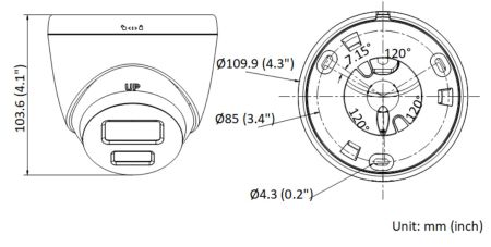 Уличная купольная IP-камера 4Мп HiWatch DS-I453L(C) (4 мм) с технологией ColorVu Уличная купольная IP-камера 4Мп HiWatch DS-I453L(C) (4 мм) с технологией ColorVu