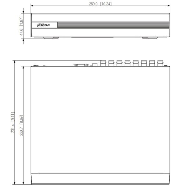 16-канальный HDCVI-видеорегистратор Dahua DH-XVR1B16H-I