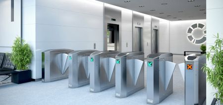 Боковая секция B раздвижного турникета Magnetic MPR-112B-A131 520 мм с платой управления, с PUR створками