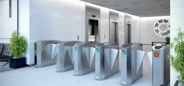 Боковая секция B раздвижного турникета Magnetic MPR-112B-A131 520 мм с платой управления, с PUR створками