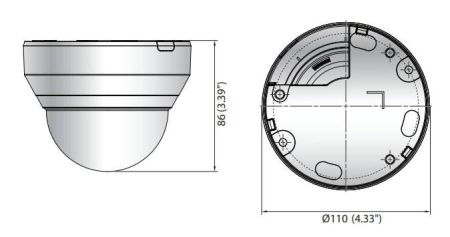 Мультиформатная купольная 2Мп видеокамера Wisenet HCD-6020R (4мм)