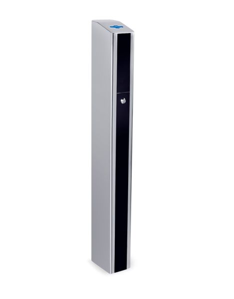 Турникет распашной PERCo ST-11M «Скоростной проход» с картоприемником, крышками из искусственного камня и створками 300 мм, высотой 1300 мм