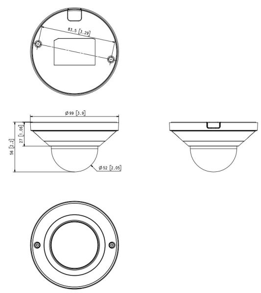 Сетевая IP-видеокамера 2Мп Wisenet QND-6021 (4 мм)