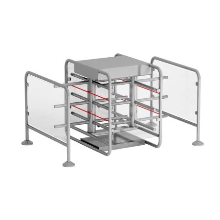 Двухпроходный роторный двухлопастной полуростовой турникет Gotschlich Vario 1100 D-180 (6VAR11D2A)