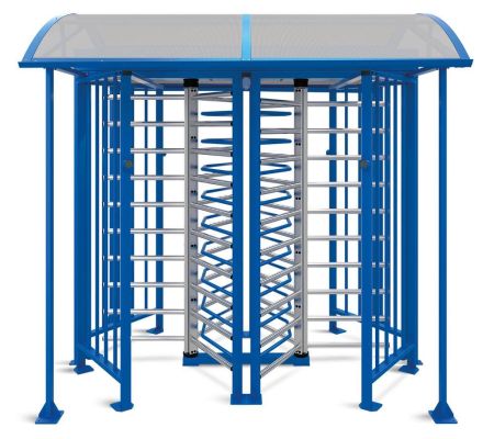 Турникет полноростовой двухпроходной PERCo-RTD-20.2S уличный с электромеханическим приводом