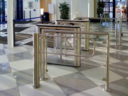 Турникет-трипод тумбовый PERCo-TTD-03.1G из окрашенной стали (с планками)