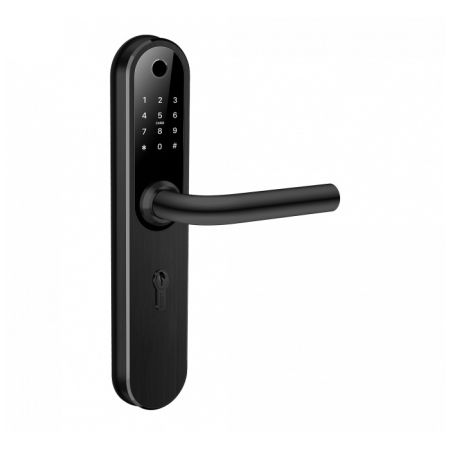 Электронный биометрический замок Novilock Home Plus v.4240 black, под DIN цилиндр,IP55