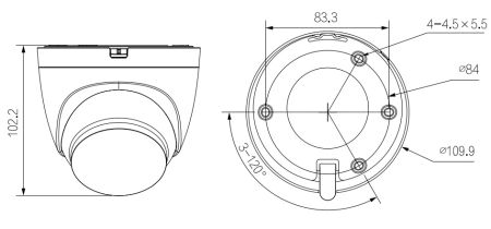 IP-видеокамера уличная 2Мп Dahua DH-IPC-HDW1230DTP-STW-0360B с ИК-подсветкой до 30м и Wi-Fi