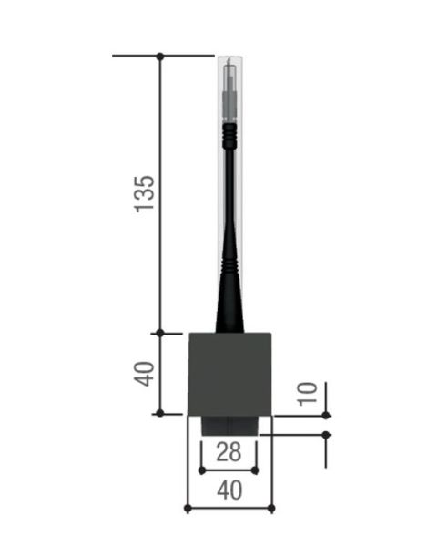 Лампа сигнальная (светодиодная) Came DD-1KB, 230/24 В, свет голубой