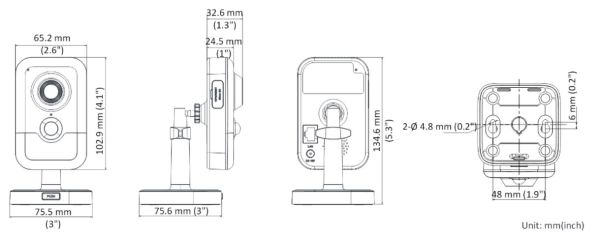 Компактная IP-камера 2Мп HiWatch DS-I214(B) (2.8 мм) с PIR-датчиком и микрофоном Компактная IP-камера 2Мп HiWatch DS-I214(B) (2.8 мм) с PIR-датчиком и микрофоном