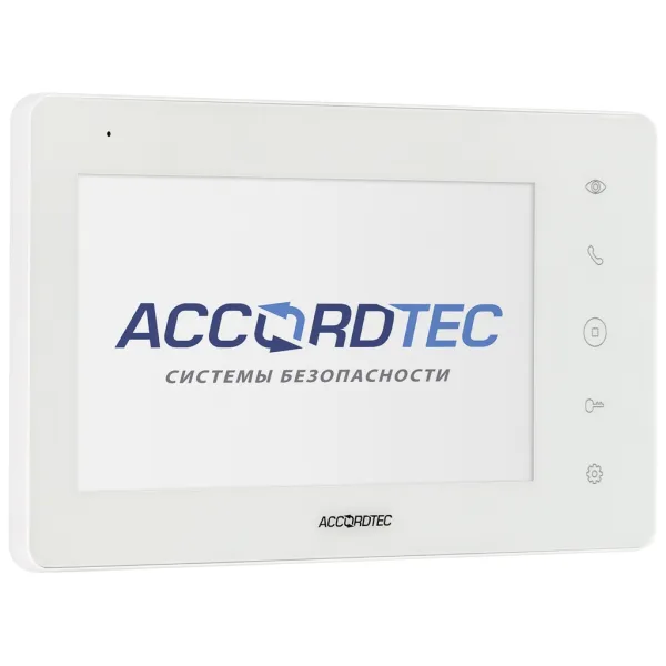 Монитор видеодомофона AccordTec AT-VD 760C/SD WH