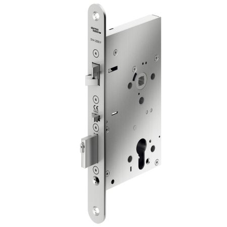 Электромеханический замок dormakaba SVI 2077 F антипаника, для пассивной створки сплошных дверей без притвора