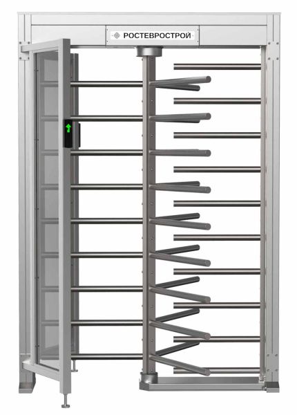 Турникет полноростовой 3-х лопастной со стеклом Ростов-Дон ПР1ЛС/3М2 НЕРЖ