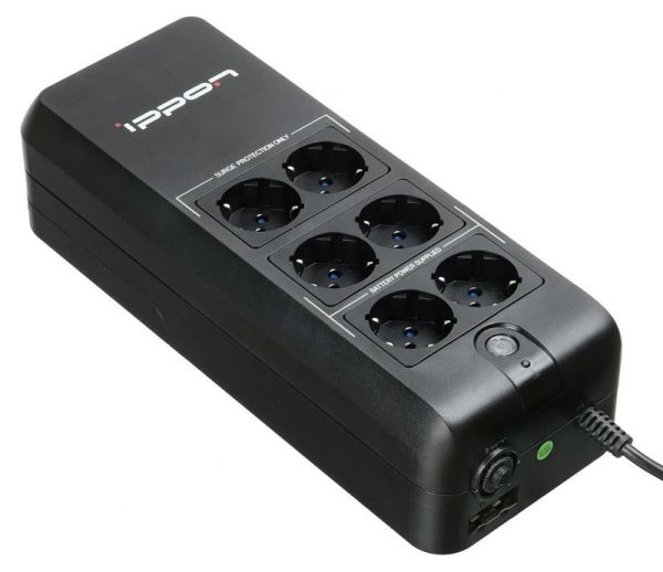 Источник бесперебойного питания IPPON Back Verso 600, 600ВA