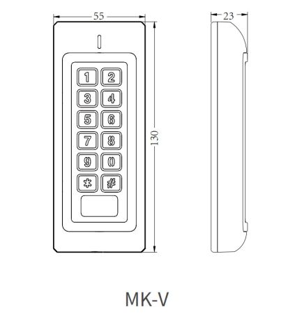 Автономный терминал доступа ZKTeco MK-V (MF)