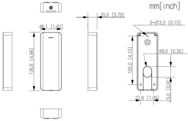 Считыватель Dahua DHI-ASR2100H-D карт EM-Marin, IP66