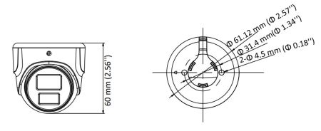 Купольная уличная 2Мп HD-TVI видеокамера HiWatch DS-T203N (3.6 мм)