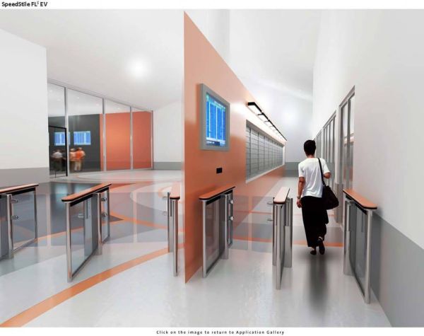 Автоматизированная проходная Gunnebo SpeedStile FLS EV длина 1200 мм