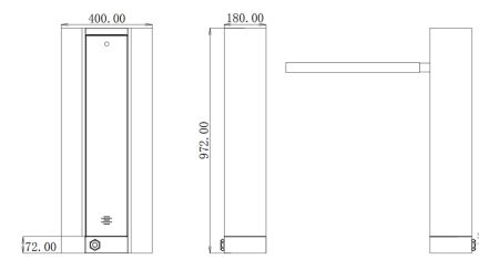 Скоростной одноштанговый турникет Блокпост ЭПР 500