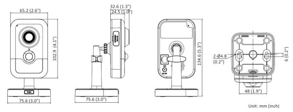 Компактная IP-видеокамера 4Мп HikVision DS-2CD2443G2-I (2.8 мм) с технологией AcuSense Компактная IP-видеокамера 4Мп HikVision DS-2CD2443G2-I (2.8 мм) с технологией AcuSense