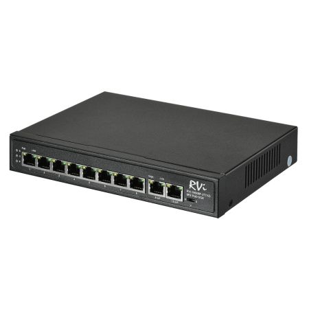 PoE-коммутатор RVi-1NS08F-2T (1G) неуправляемый сетевой