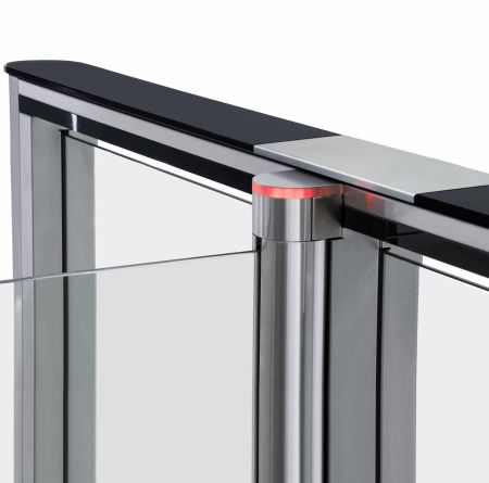 Комплект крышек PERCo STС-01GS (2шт.) из закаленного стекла c вставкой из нержавеющей стали для турникета ST-01