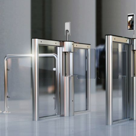 Биометрический терминал распознавания лиц и температуры тела Uface 8T-H Temp с кронштейном на турникет