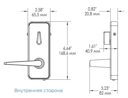 Электронный замок dormakaba Saflok Saffire LX (S002-EECB-EEOCB-A0F)