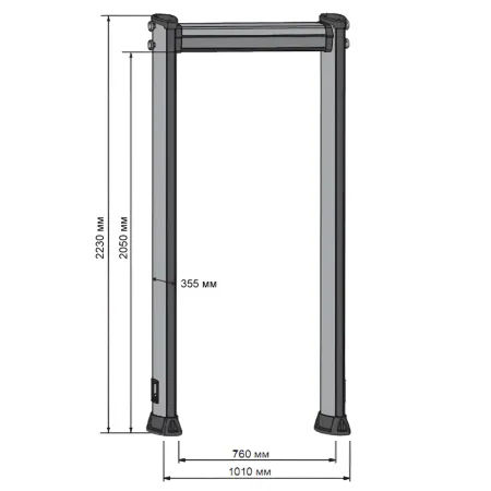 Металлодетектор Rapiscan Metor 6WP уличный, арочный, многозонный
