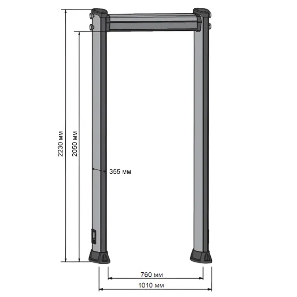 Металлодетектор Rapiscan Metor 6WP уличный, арочный, многозонный Металлодетектор Rapiscan Metor 6WP уличный, арочный, многозонный