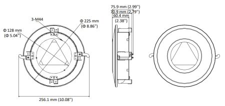 Врезной потолочный кронштейн HikVision DS-1227ZJ-DM44