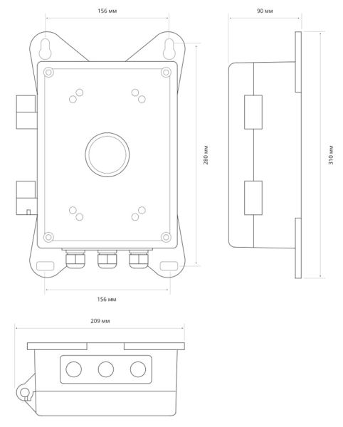 Монтажная коробка для видеокамер Evidence Apix-Jbox/EPZ