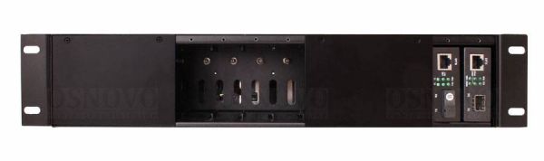 Бокс для установки медиаконвертеров в 19" стойку Osnovo O-142B на 14 слотов