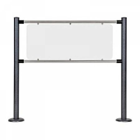 Ограждение стационарное с пластиковой вставкой ОС1-в Ограждение стационарное с пластиковой вставкой ОС1-в