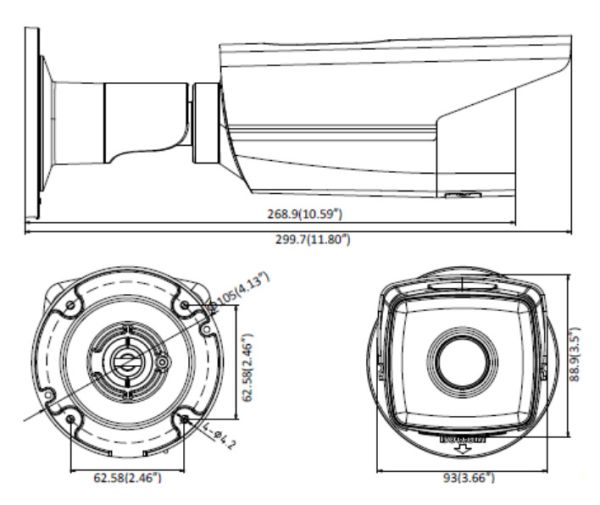 Уличная IP-видеокамера 4Мп HikVision DS-2CD2T43G0-I8 (6 мм)