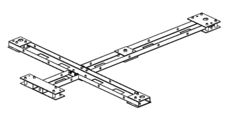 Рама монтажная PERCo RF01 0-01 для турникета RTD-15