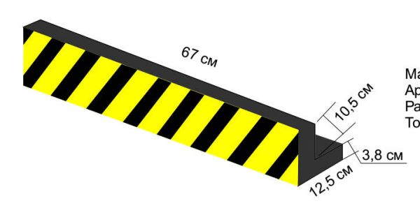 Демпфер угловой из вспененного полиэтилена ДУ-ВП-1
