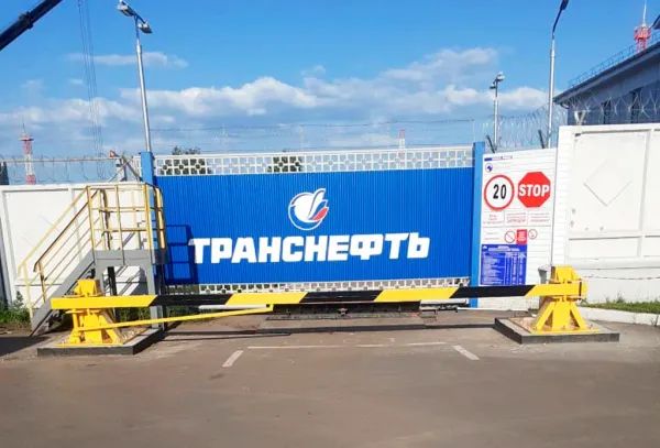 Противотаранный шлагбаум ПШГ-СБ 6000 горизонтальный, электромеханический, 20 тонн