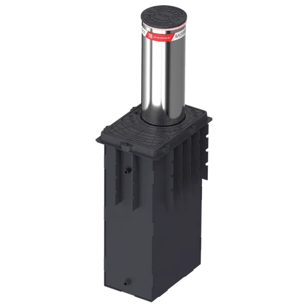 Гидравлический противотаранный боллард Блокпост К4 из нержавеющей стали