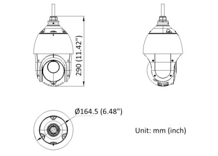 Скоростная уличная PTZ IP-камера 2Мп HiWatch DS-I225(D) с AcuSense и EXIR-подсветкой до 100м