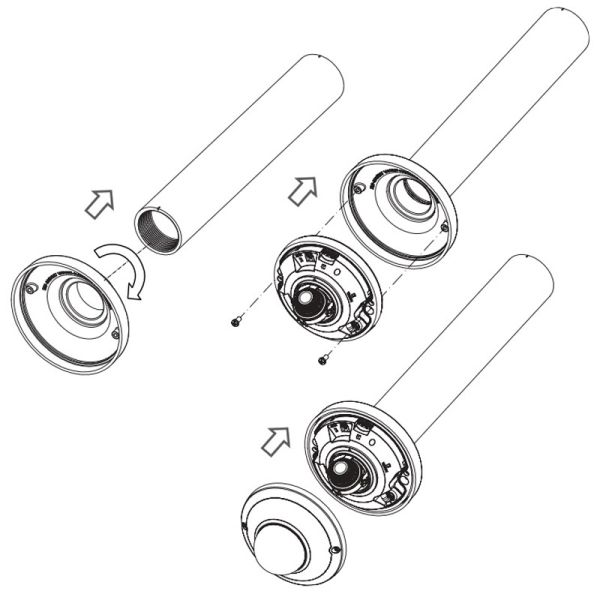 Адаптер для крепления камер на кронштейны Wisenet SBP-300HM7